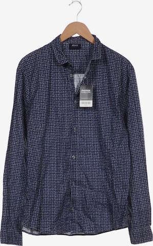 Armani Jeans Button Up Shirt in XXL in Blue: front