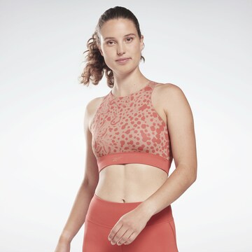 Bustino Reggiseno sportivo di Reebok in rosa: frontale