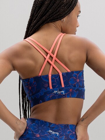 Bustino Reggiseno sportivo 'Criss Cross' di Hey Honey in blu: frontale