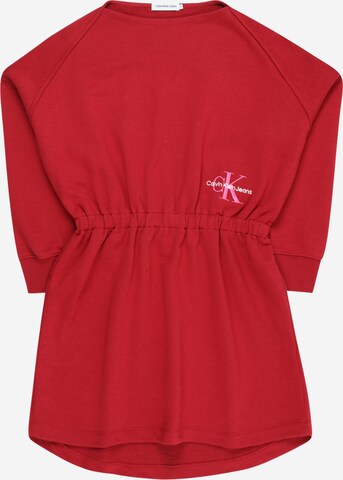 Calvin Klein Jeans Dress in Red: front