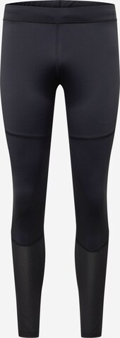 Skinny Pantaloni sport de la 4F pe negru: față