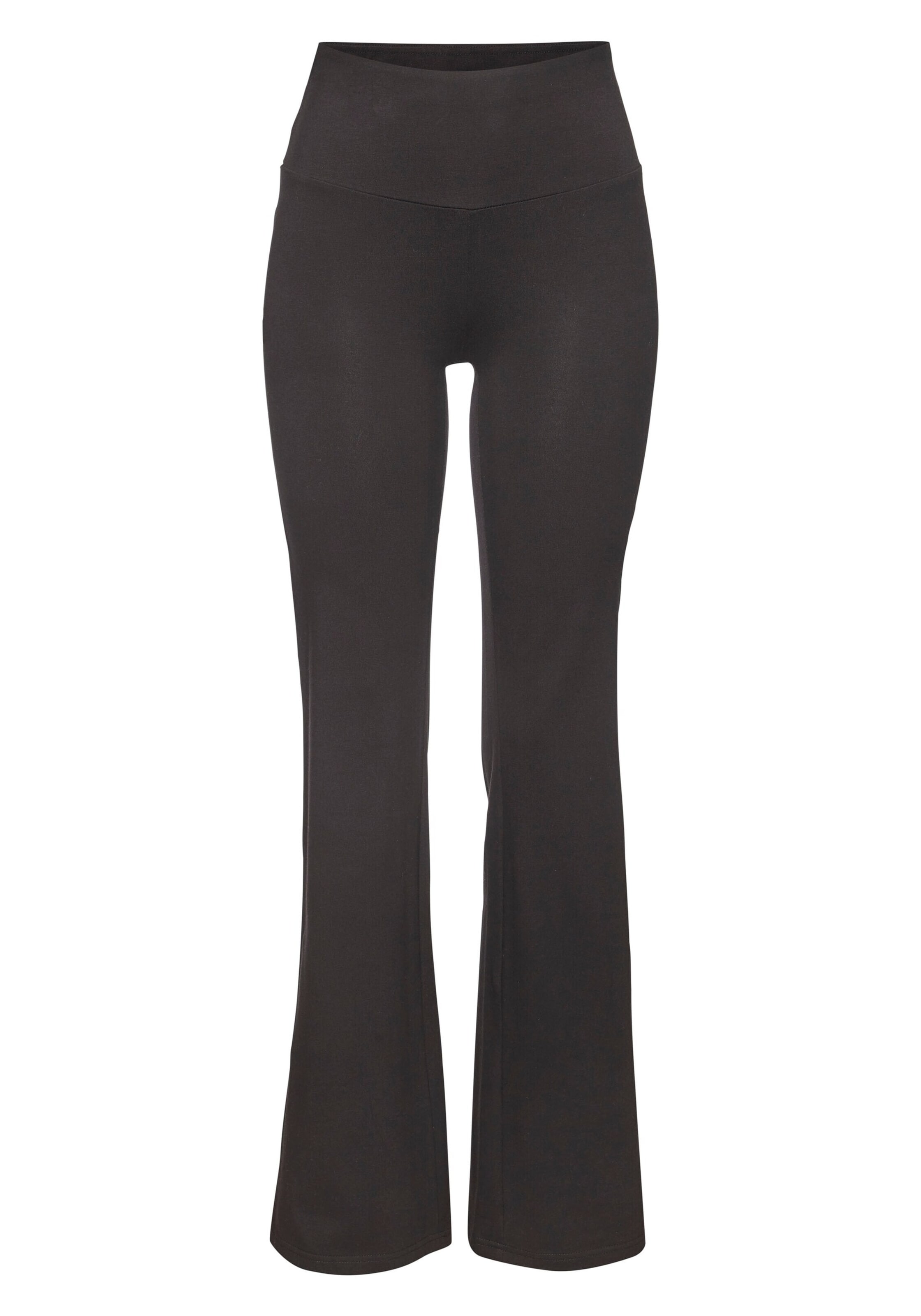 LASCANA ACTIVE Flared Sporthose in Schwarz: Vorderseite