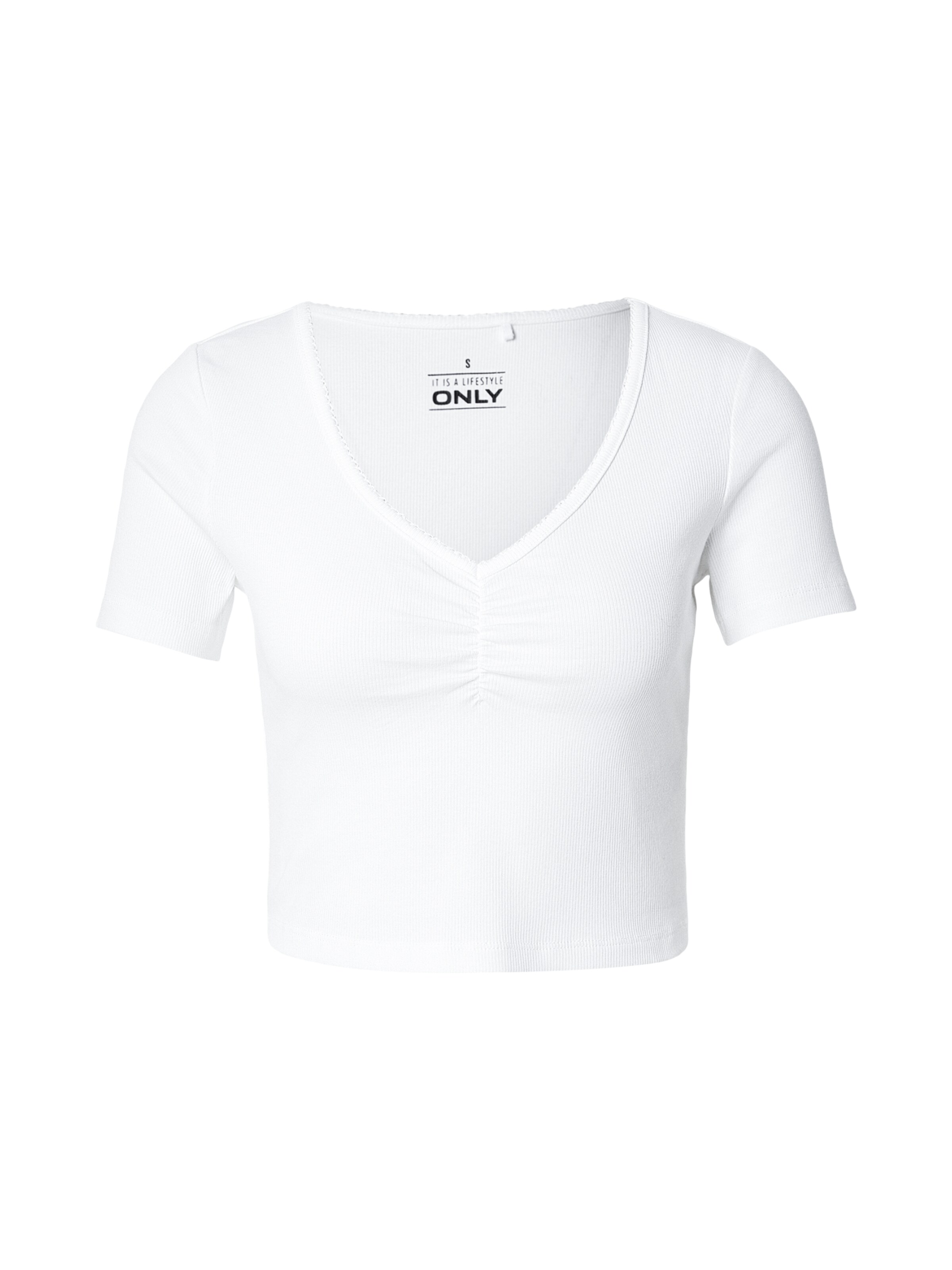 ONLY T-Shirt 'ONLBETTY' in weiß, Produktansicht