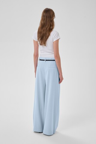 My Essential Wardrobe Wide leg Bandplooibroek 'MWHace' in Blauw