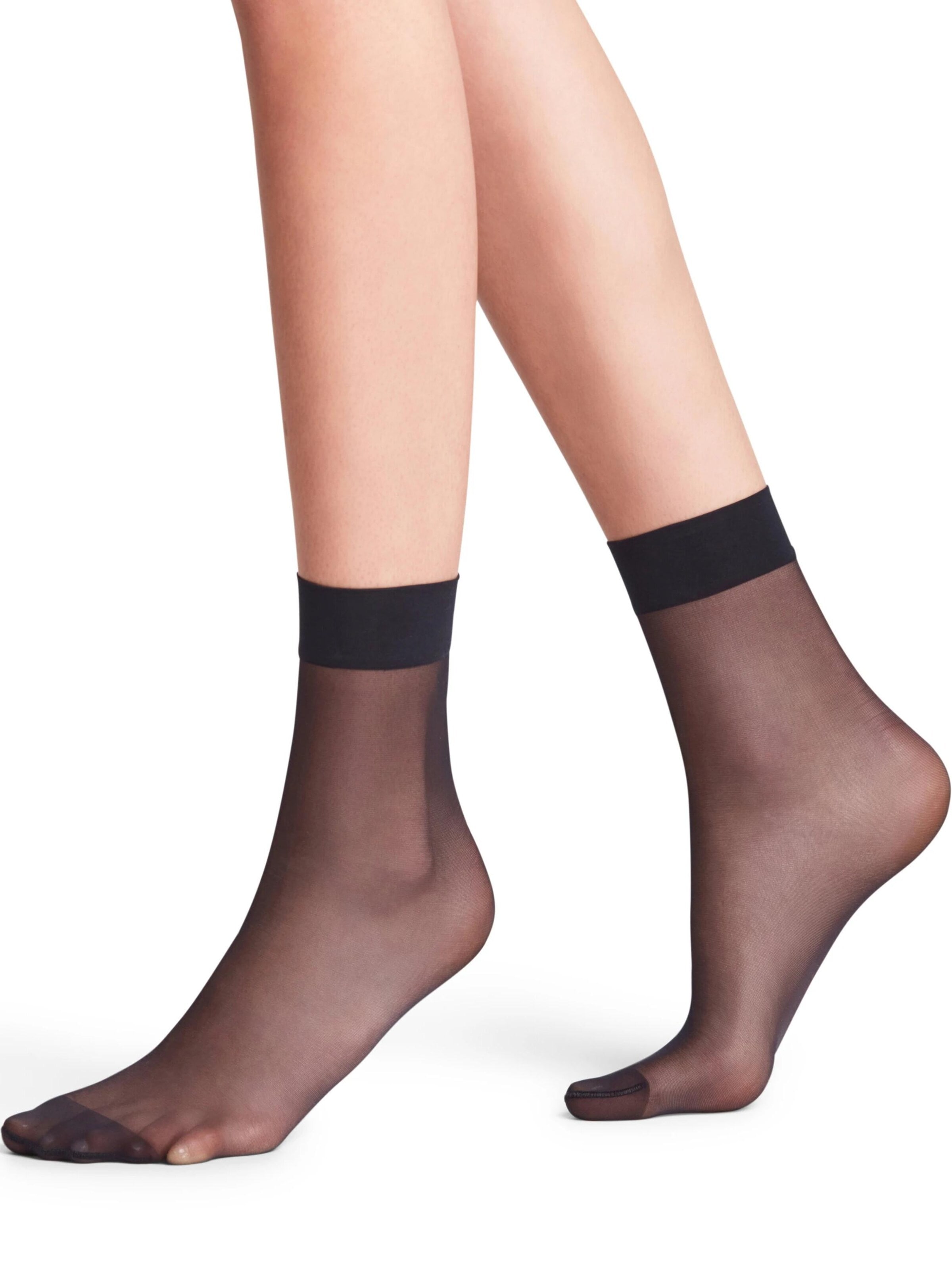 FALKE Socken 'Seidenglatt'‌‌‌ in Blau: Vorderseite