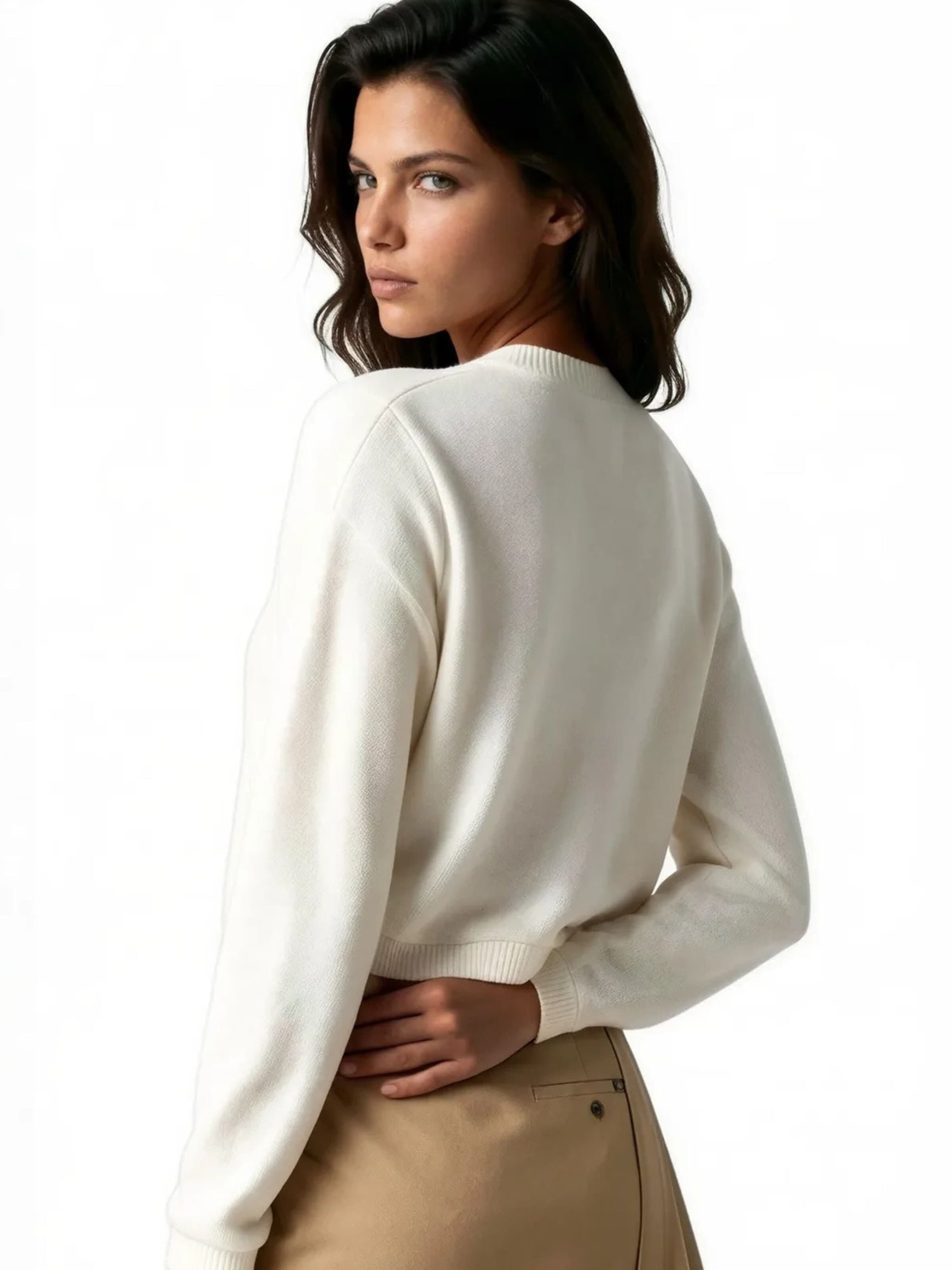 Busem Strickjacke 'Strickjacken'‌‌‌‌‌‌ in Weiß