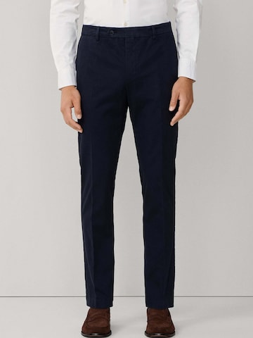 Coupe slim Pantalon chino 'KENSINGTON' Hackett London en bleu : devant