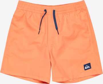 Shorts de bain 'Everyday Solid Volley Yth 14' QUIKSILVER en orange : devant