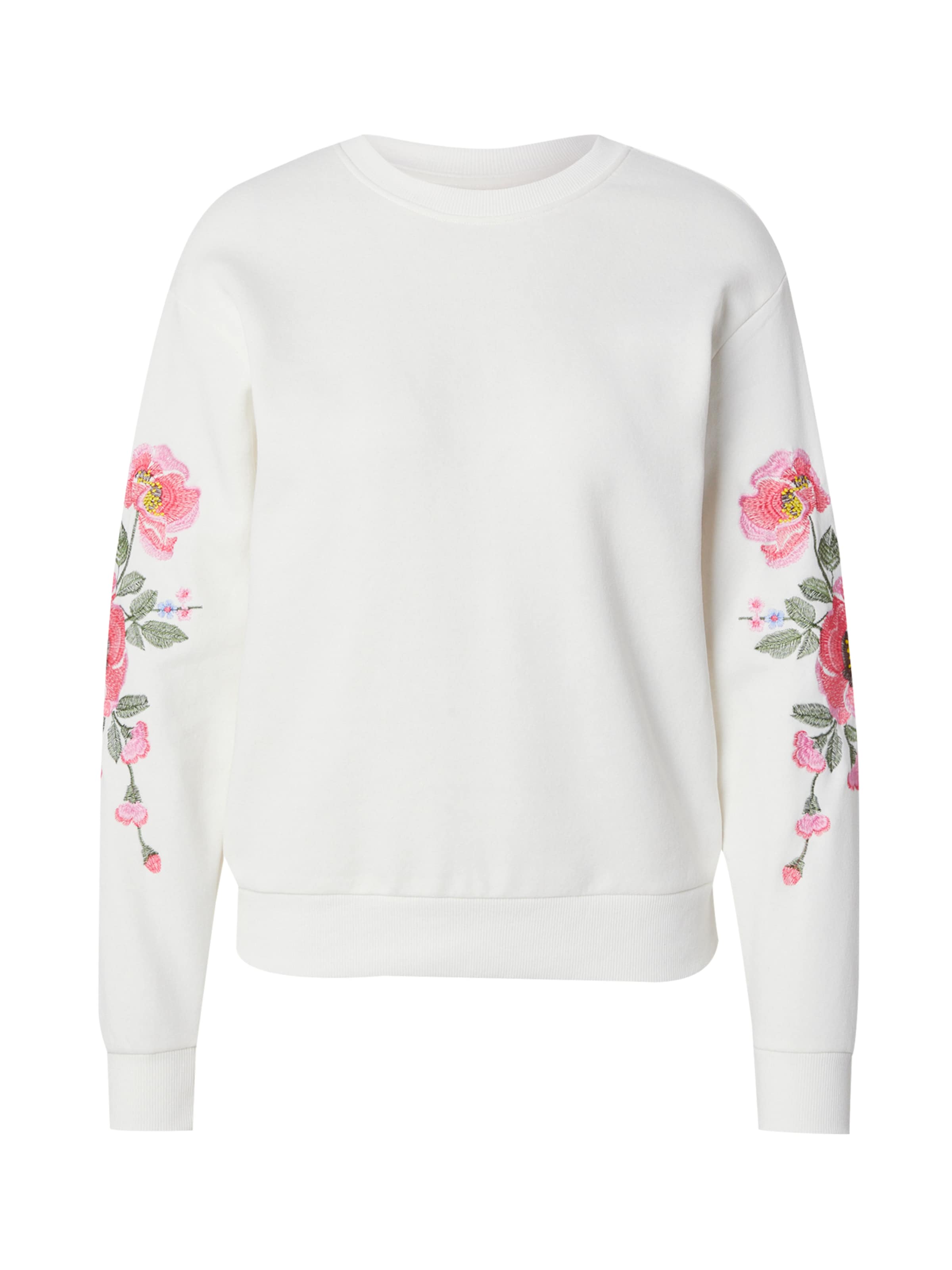 JDY Mikina 'JDYParis' - Biela: predná strana