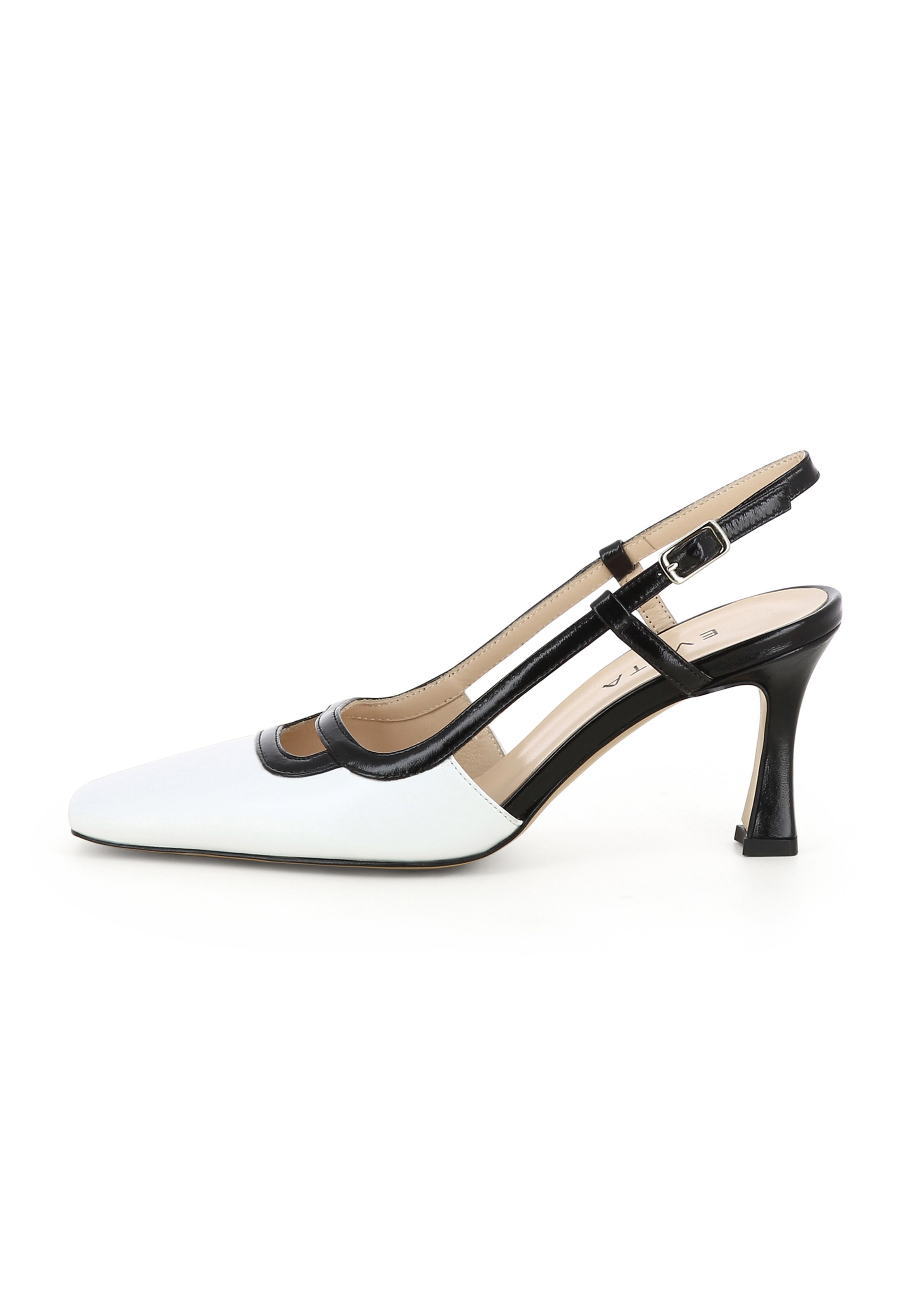 EVITA Slingpumps 'CARMELA' in Wit: voorkant