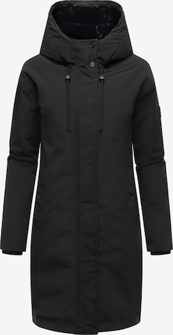 Manteau d’hiver 'Hageltanz 14' NAVAHOO en noir : devant