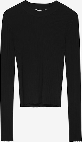 Pulover de la Pull&Bear pe negru: față