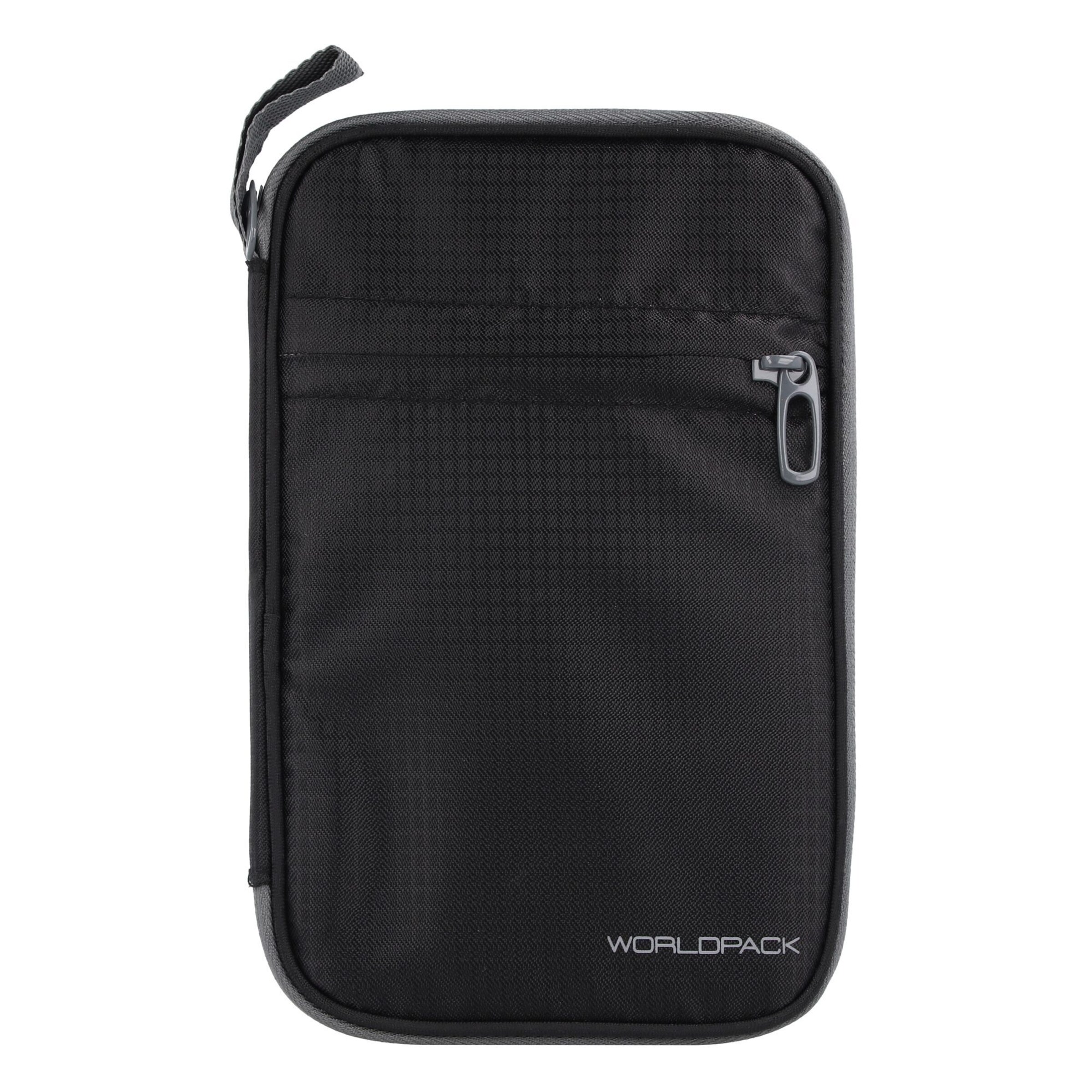 Worldpack Portemonnaie in Schwarz: Vorderseite