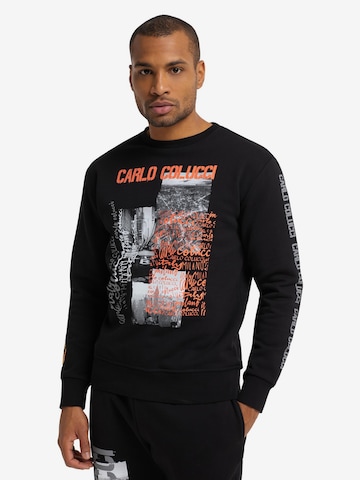 Carlo Colucci Sweatshirt 'Ciprani' in Black: front