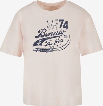 T-shirt 'Elton John Bennie And The Jets' F4NT4STIC en rose : devant