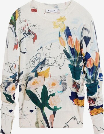 Desigual - Jersey 'JERS_NANTES_LACROIX 26SWJF35' en beige: frente