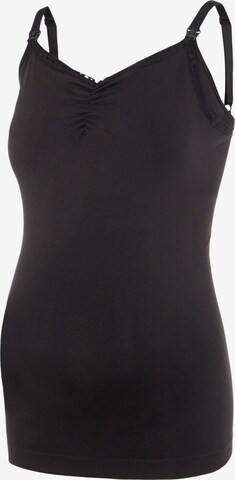 Maillot de corps 'Milly' MAMALICIOUS en noir : devant