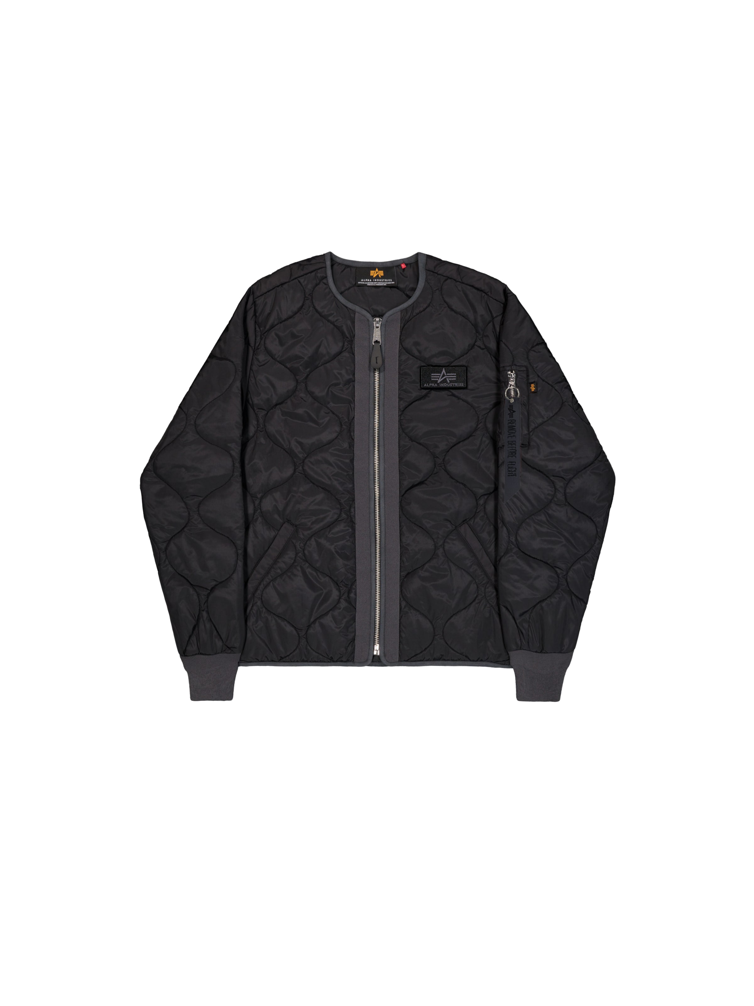ALPHA INDUSTRIES Between-Season Jacket 'Q-1' in Black: front