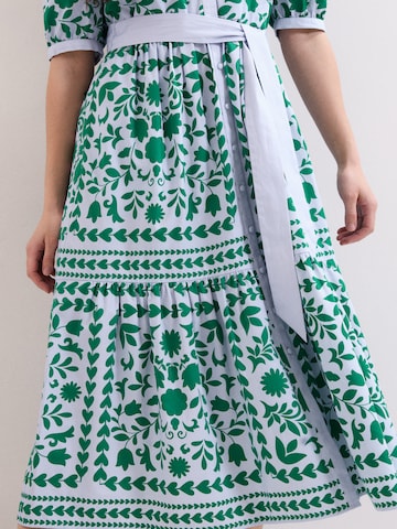 Phase Eight Dress in Blue: front