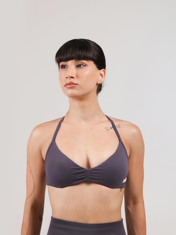neverover - Bustier Sujetador deportivo 'Hue Minimal Strappy Bra' en marrón