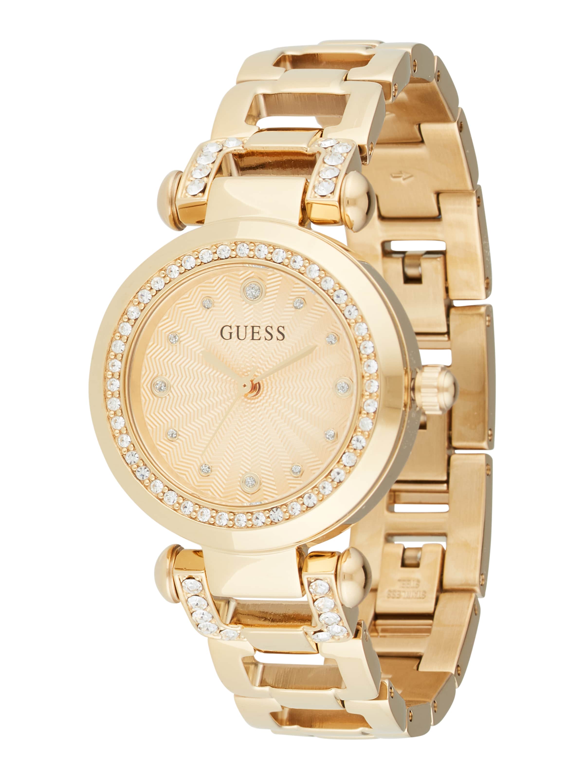 GUESS Analoog horloge &#x27;Ginger&#x27; in Goud: voorkant