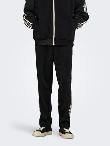 regular Pantaloni 'ONSRiber' di Only & Sons in nero: frontale