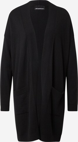 Cardigan Sisley en noir : devant