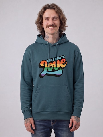 Sweat-shirt ' Celebrate Love ' Watapparel en bleu : devant