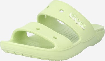 Zoccoletto 'Classic' di Crocs in verde: frontale