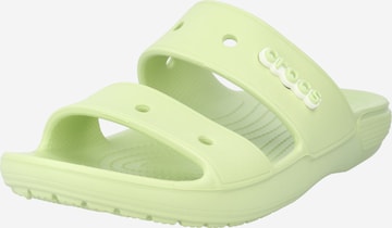 Crocs Mules 'Classic' in Green: front