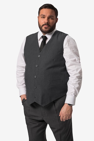 Men Plus Suit Vest in Grey: front