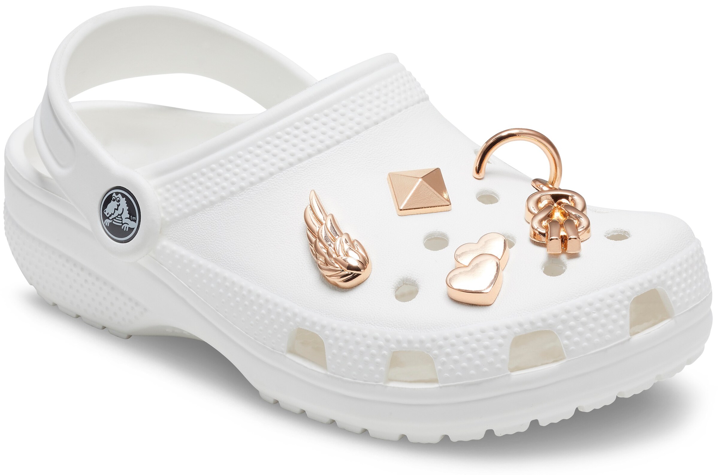 Crocs Shoe Accessories in Gold