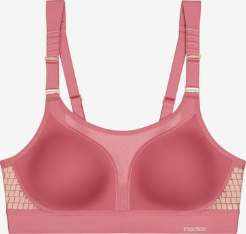 Triumph Triaction Bustier Sport-BH ' Triaction Extreme Lite ' in Pink: Vorderseite