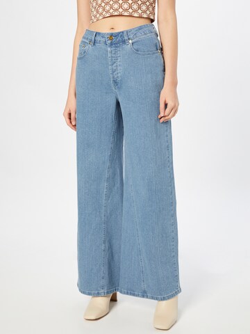 Line of Oslo Wide leg Jeans 'Mena' in Blue: front