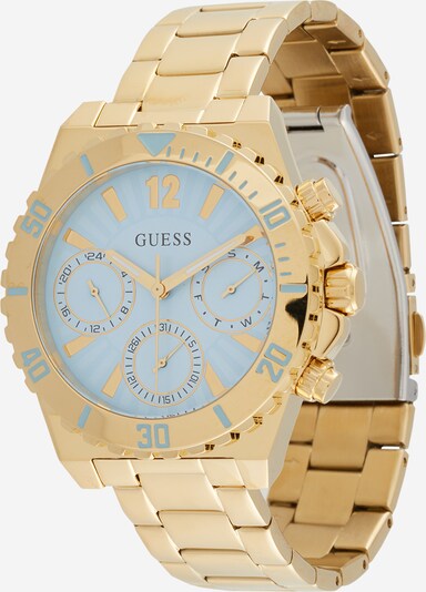 GUESS Analog watch in Light blue / Gold / Black, Item view
