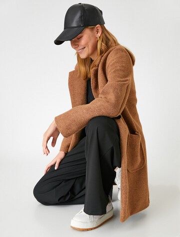 Koton Between-Seasons Coat in Brown