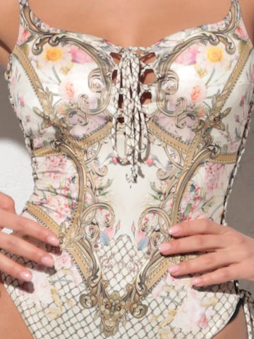 Maillot de bain 'BAROQUE FLOWERS' JIORO en mélange de couleurs