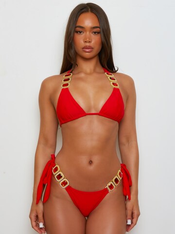 Moda MinxBikini donji dio 'Boujee' - crvena boja: prednji dio