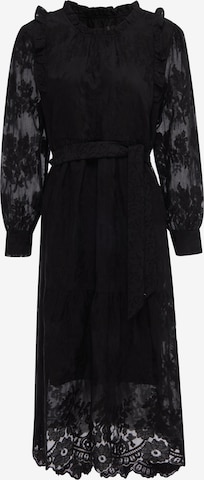Robe Usha en noir : devant