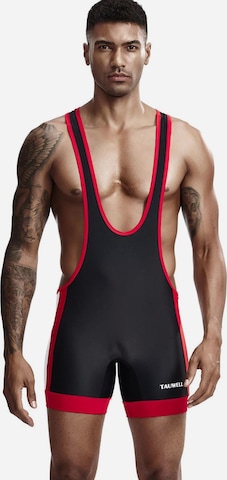 TAUWELL Sportunterhose 'Fitness Wrestling' in Schwarz: Vorderseite