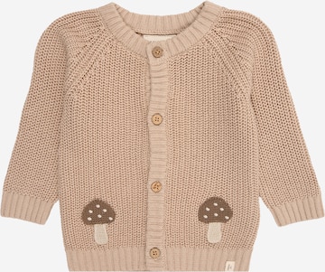 Lil'Atelier Gebreid vest 'NBMEMLEN' in Beige: voorkant