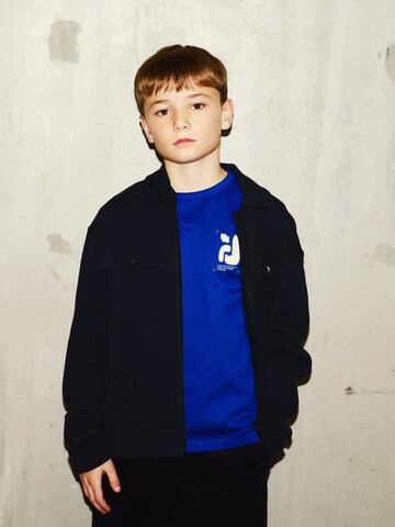 NAME IT - Sudadera con cremallera en negro: frente