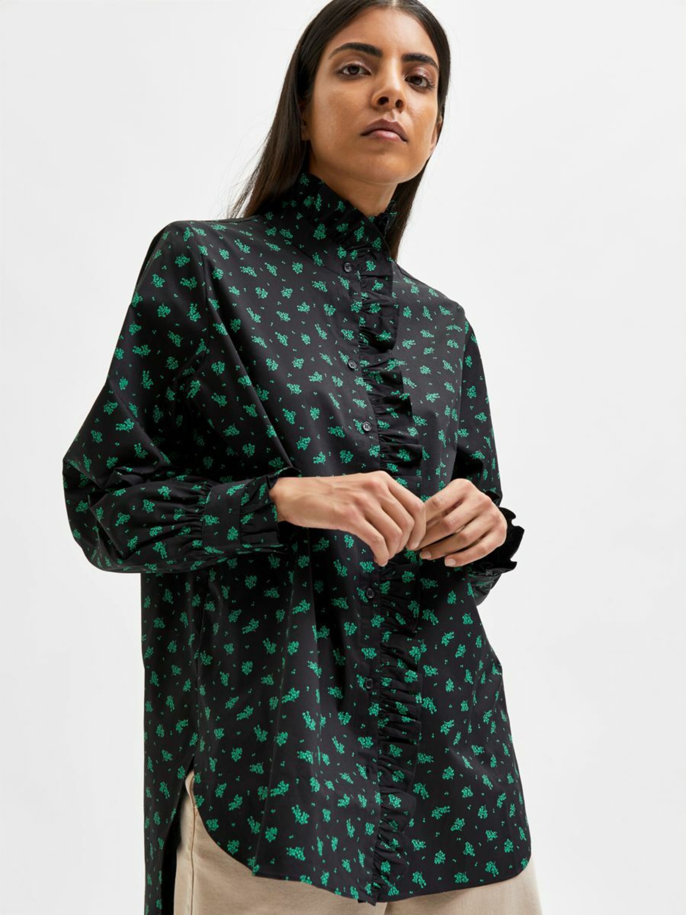 Frauen Blusen & Tuniken SELECTED FEMME Bluse 'Nicole' in Schwarz - JB00825 Frauen Blusen & Tuniken SELECTED FEMME Bluse 'Nicole' in Schwarz - JB00825