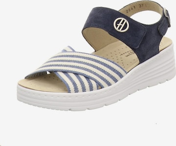 Sandales 'Sandale Damen 2641 7301 Sandale Echtleder in blau' Hickersberger en bleu : devant