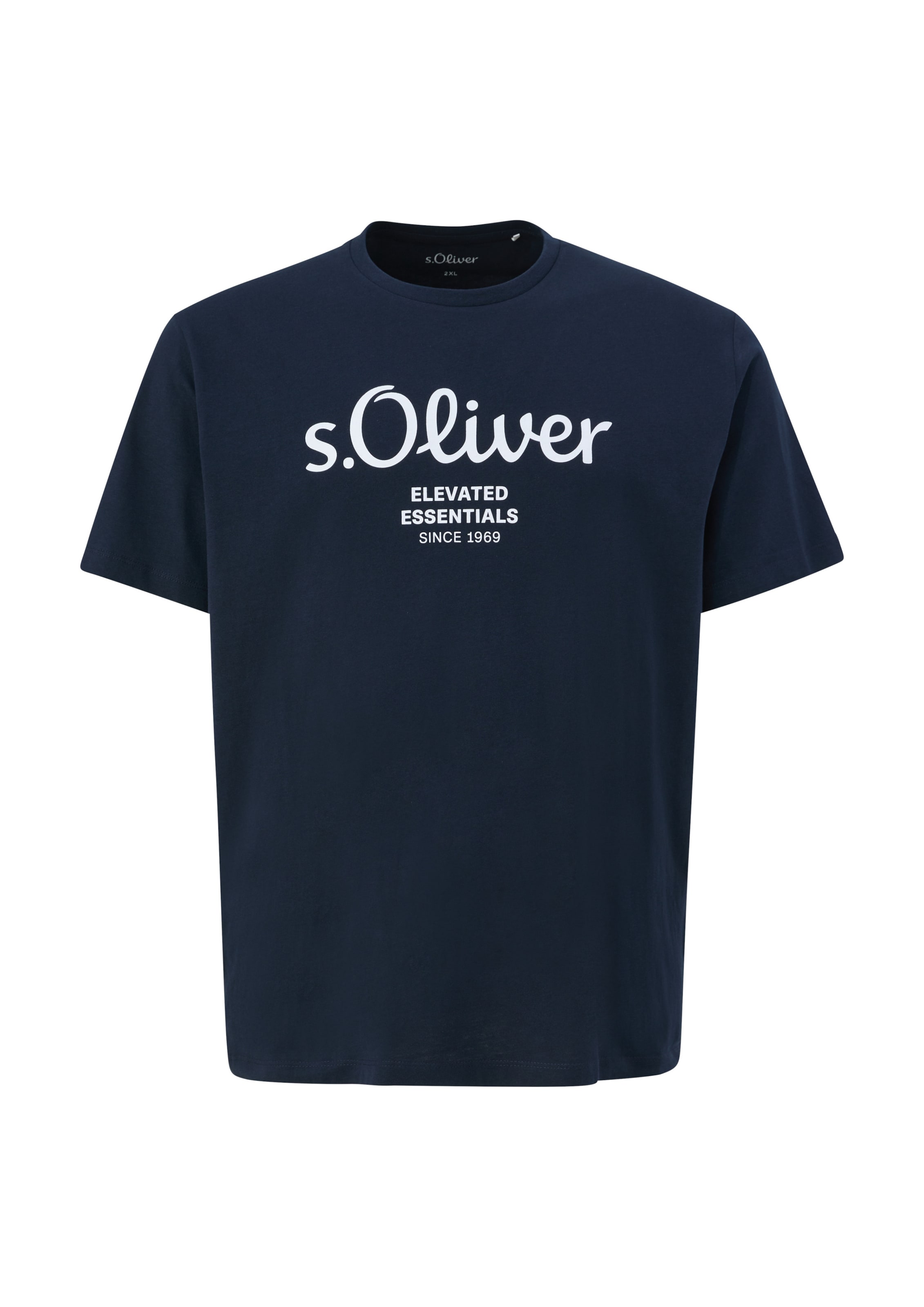 s.Oliver Men Big Sizes Футболка в Синий: спереди