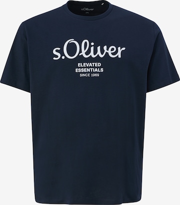 s.Oliver Men Big Sizes Футболка в Синий: спереди