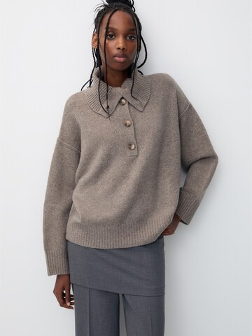 Pull-over Pull&Bear en marron : devant