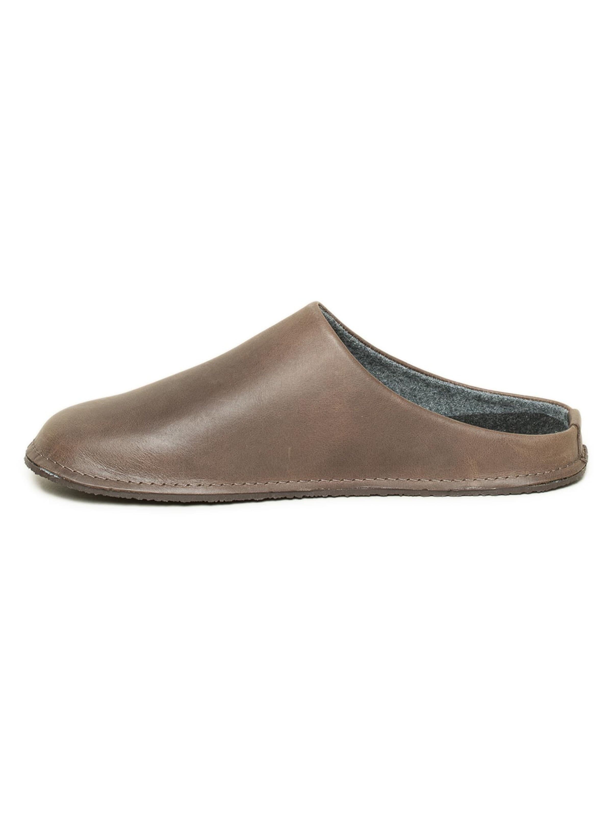 Gottstein Huisschoenen 'Leather Loafer' in Bruin: voorkant