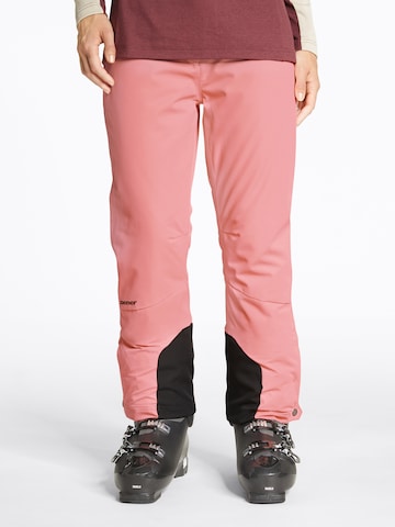 ZIENER Regular Workout Pants 'TILLA' in Pink: front