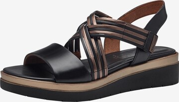 TAMARIS Sandals in Black: front